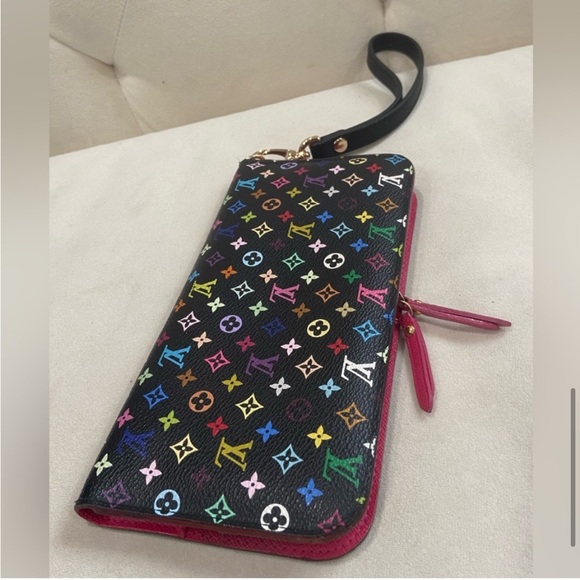 Authentic Louis Vuitton Murakami Multicolor Insolite Clutch Wallet - Picture 7 of 12